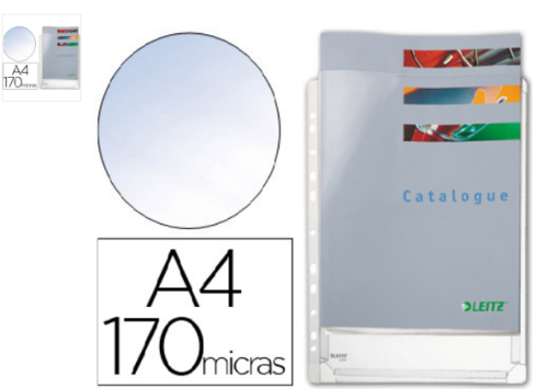 Bolsa Catalogo Esselte Din A4 PVC 170 Microns c/ Fole Capacidade 200 Folhas (Embalagem 5 Unidades)