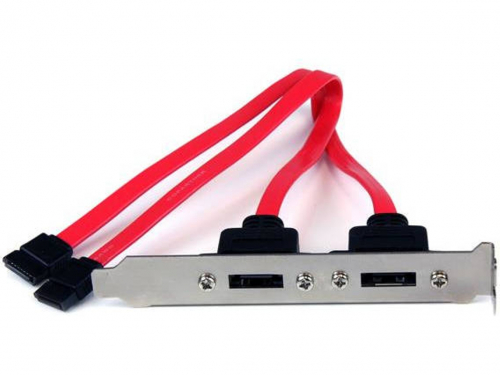 BRACKET DE 2 PUERTOS SATA A ESATA