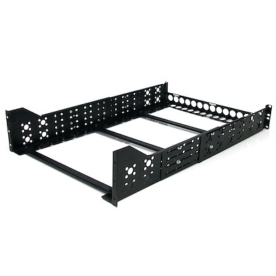 STARTECH Trilhos universais para rack de servidor 3U - Trilhos de montagem fixa - Trilhos de montagem em rack com profundidade ajustável de 19" | UNIRAILS3U