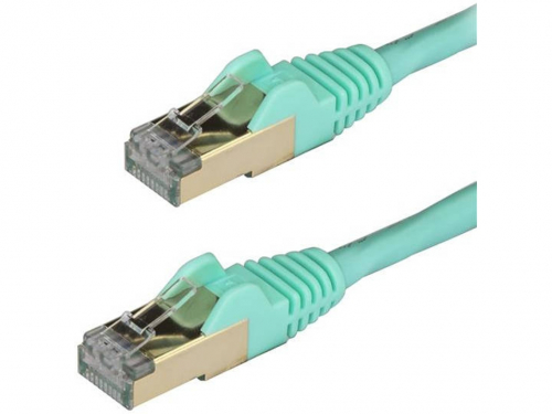 CABLE 1M STP CAT6A AGUAMARINA