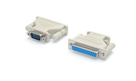 Adaptador DB9M - DB25F | bege