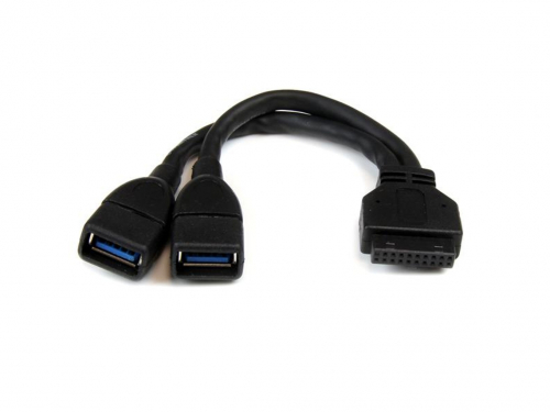15CM ADAPTADOR 2 PUERTOS USB 3.0 A