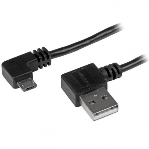 CABLE 2M MICRO USB ACODADO