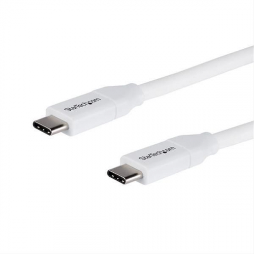 CABLE 4M USB-C PD 5A BLANCO
