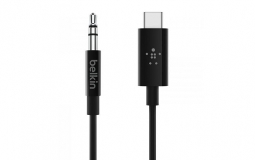 Cabo Adaptador USB-C - Jack 3.5mm Belkin Preto