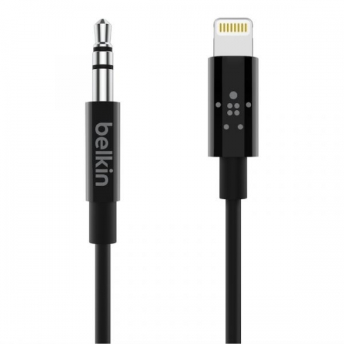Cabo Lightning to jack  3.5MM Preto - AV10172BT03-BLK
