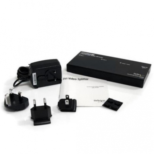 Splitter DVI com Áudio StarTech ST122DVIA – Distribuidor de Sinal para 2 Ecrãs