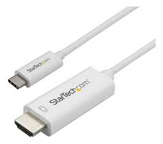 CABLE 3M USB-C HDMI 4K BLANCO