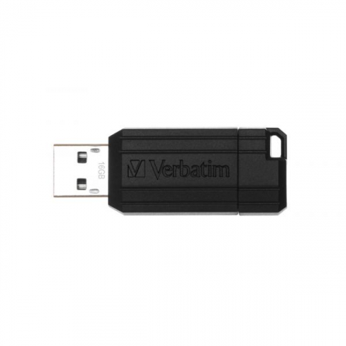 PEN VERBATIM 16GB USB 2.0 PINSTRIPE BLACK