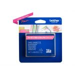 BROTHER FITA 12MM BRANCO/ROSA MATE LAMINADA