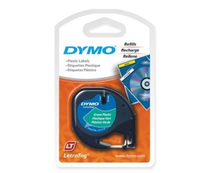 Fita Original DYMO S0721640 12m x 4m Texto preto sobre fundo verde