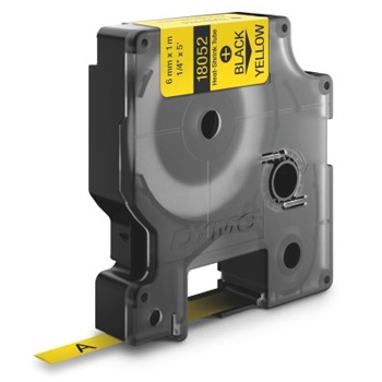 Fita Tubo Termo Retrátil 6mmx1,5m Preto/Amarelo Rhino - 18052