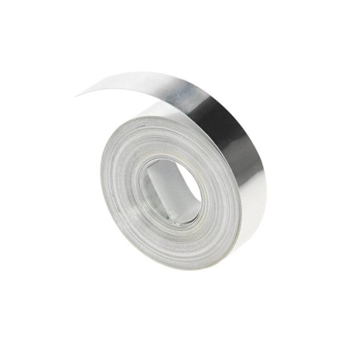 Fita dymo aluminio 12mm x 4,8mt sem adesivo para etiquetadora