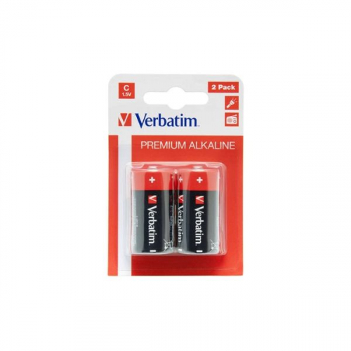 VERBATIM PILHAS ALCALINAS C LR14 2 UNIDS