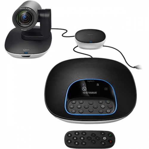 Sistema de Videoconferência FullHD LOGITECH Preto/Cinza