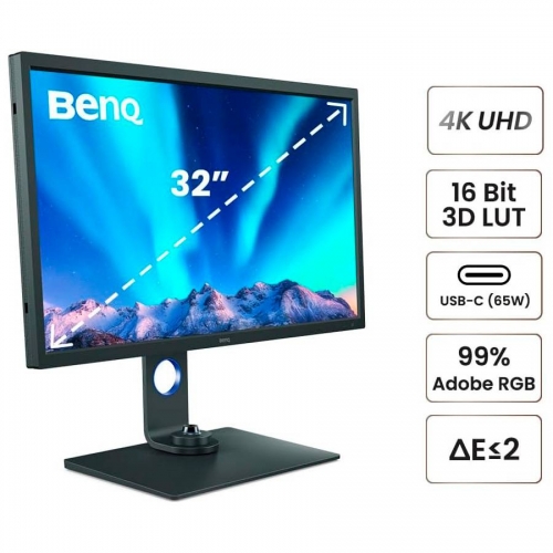 Monitor 32 polegadas BenQ SW321C IPS 4K UHD 16:9 60Hz