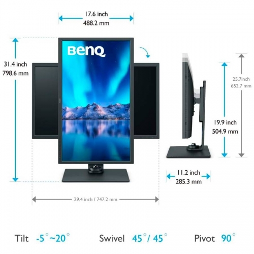 Monitor 32 polegadas BenQ SW321C IPS 4K UHD 16:9 60Hz