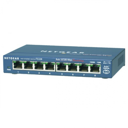SWITCH 8P FAST ETHERNET UNMANAGED