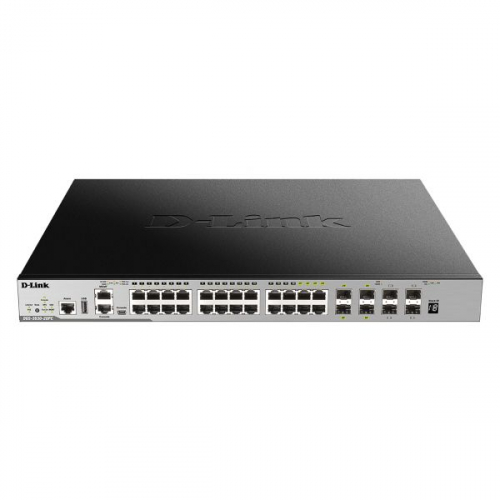 D-LINKSWITCHL3MANAGEDSTACKABLE24xGEPOE+410GESFP+STIMG(370W)