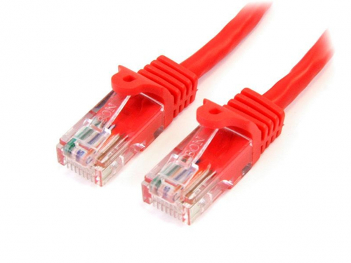 CABLE 1M ROJO CAT5E RJ45