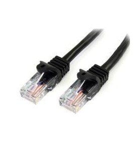 CABLE 2M NEGRO CAT5E RJ45
