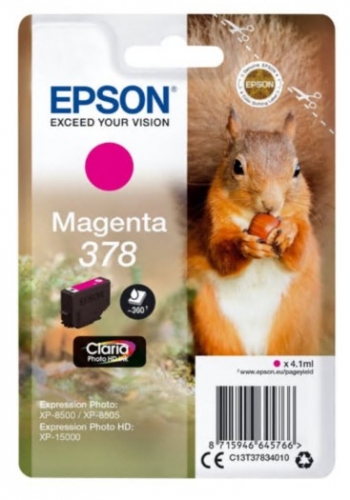 Tinteiro Epson 378 4.1 ml magenta original , C13T37834020