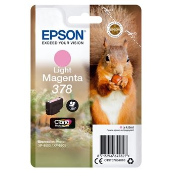 Tinteiro Epson 378 Claria Photo HD Magenta - C13T37864020