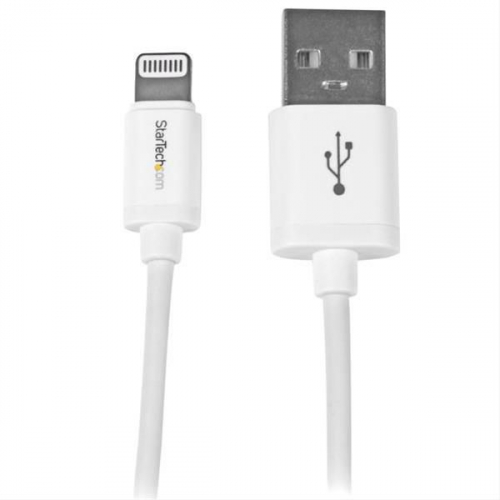 CABLE 1M LIGHTNING USB BLANCO