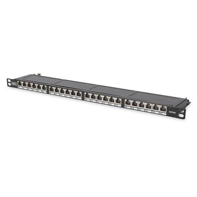 DIGITUS PATCH PANEL 19" 24P CAT6 0.5U BLINDADO PRETO