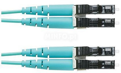 PATCH LC-LC DUPLEX OM4 AQUA 1M