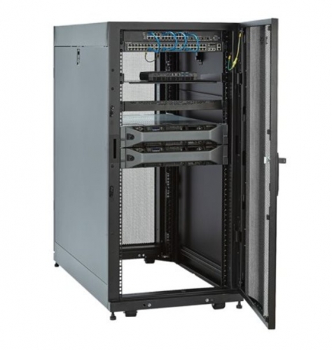 Armário Rack StarTech.com RK2537BKM - 25U 19" de Servidores, Profundidade de Montagem até 35", Portas em Malha, Rodas e Gestão de Cabos – Preto