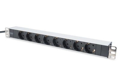DIGITUS REGUA TOMADAS 19" 8xSCHUKO 16A 4000W C/ CABO 2MT PDU