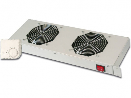 DIGITUS KIT 2 VENT + TERM UNIVERSAL - CINZA