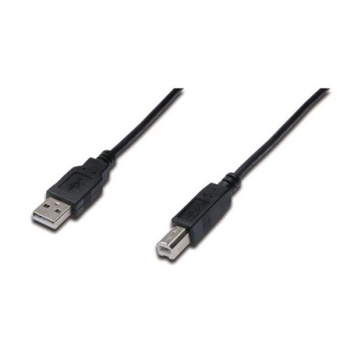 DIGITUS USB 2.0 CABO TYPE A - B M/M 0.5M USB 2.0 PRETO