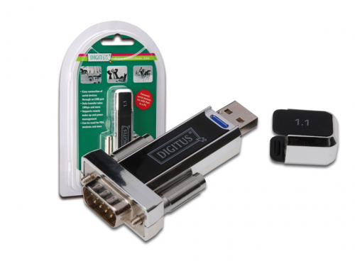 DIGITUS USB 1.1 TO SERIAL CONVERTER DSUB 9M INCL. USB A CABLE 80CM