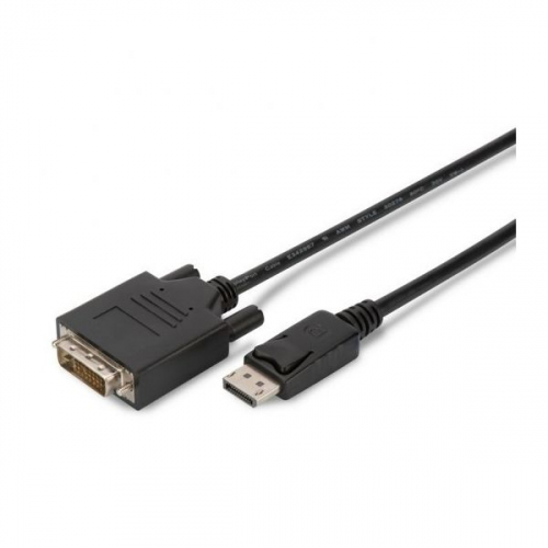 DIGITUS CABO ADAPTADOR DISPLAYPORT - DVI (24+1) M/M 3MT PRETO