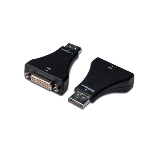 DIGITUS ADAPTADOR DISPLAYPORT DVI-I (24+5) M/F PRETO