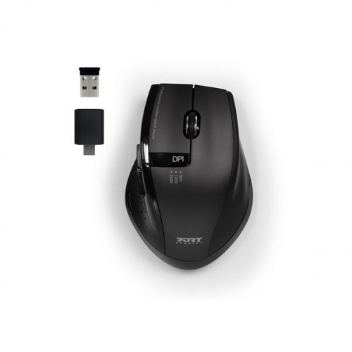 Rato Portátil Wireless OFFICE SILENT DONGLE USB-C 1600DPI