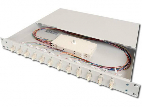 DIGITUS PAINEL FIBRA 24xLC DUPLEX OS2 SM 1U (EQUIPADO)