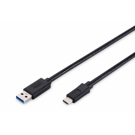DIGITUS CABLE USB C / USB A M/M 3.0 BLACK 1.8MT