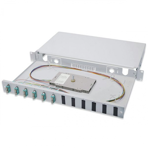 DIGITUS PAINEL FIBRA 06xSC DUPLEX OM3 MM 1U (EQUIPADO)