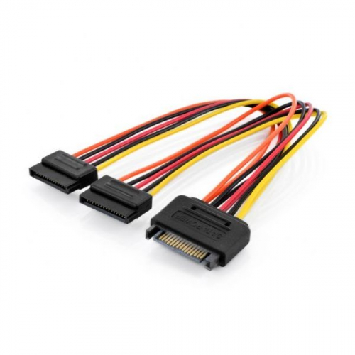 DIGITUS CABO POWER INTERNO SATA 15-PIN P/2x SATA 15-PIN M/F-F