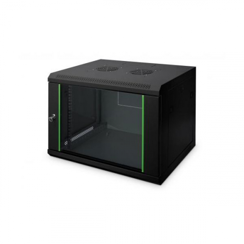 DIGITUS BASTIDOR MURAL 19" 7U PT VIDRO DYNAMIC 416X600X450 PRETO