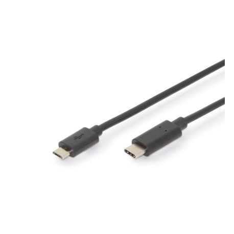 DIGITUS CABO USB-C CONNECTION CABLE TYPE-C TO MICRO B 3M