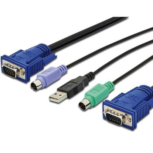 DIGITUSKVMCABOSTECL+RATO+MON3MT(PS2+USB)