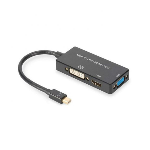 Digitus Adaptador Mini Displayport para HDMI/DVI-D/VGA Black