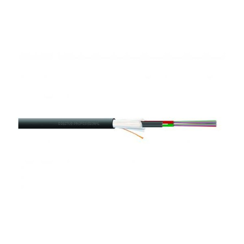 Digitus Fo A-i-dq(zn)bh 24E9/125, Sm, OS2, 24 Fibers In/outdoor, Multitube, Lszh, Dca, Black, Length 1m - DK-39242-U