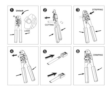 ALICATE EWENT EW9005 CRAVAR RJ45