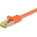EQUIP CHICOTE CAT6A S/FTP LSZH 1MT LARANJA 