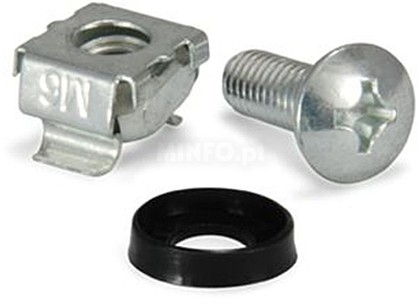 EQUIP KIT FIXAÇÃO PARAFUSO M6 + ANILHA + PORCA GAIOLA (EMB. 50 UNID)